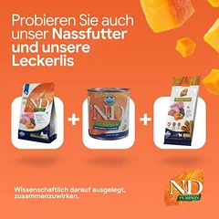 Farmina N&D Pumpkin Adult Mini su ėriena ir mėlynėmis, sausas maistas šunims — 4 nuotrauka