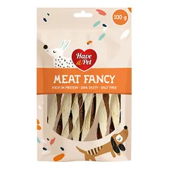 HAP Meat Fancy antienos ir menkės skanėstai šunims, 100 g