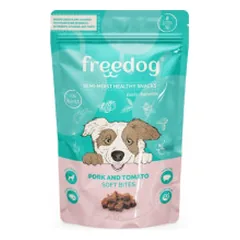 Skanėstas šunims Freedog su kiauliena ir pomidorais, 100 g