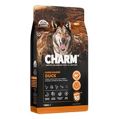 Charm Dog su ūkyje auginama antiena, sausas maistas šunims 10 kg — 1 nuotrauka