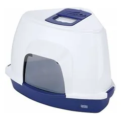 Europet Bernina kampinis uždaras tualetas katėms, mėlynas, medio, 56x38x40 cm