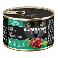 DOLINA NOTECI Super Rafi Cat P&F su žąsų ir kalakutų kepenėlėmis sterilizuotoms katėms 185g