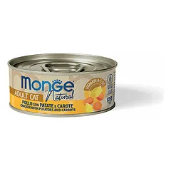Monge Natural su vištiena, bulvėmis ir morkomis, drėgnas maistas katėms 80 g