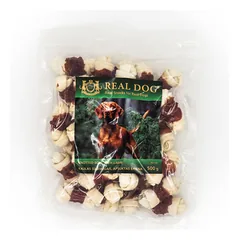 Kaulas su mazgais REAL DOG Snacks Apsuktas ėriena 500g