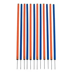 zooplus Exclusive Agility Fun & Sport slalomo rinkinys šunims, 12 strypų, Ø 2,5 cm, ilgis 100 cm — 3 nuotrauka