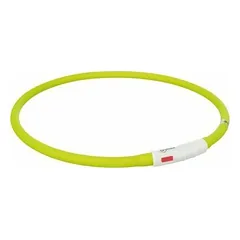 Trixie Dog Flash Light Ring USB XS-XL 70 cm / Ø 10 mm Green