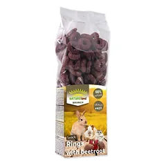 Nature Land BRUNCH Grain-free Beetroot Rings 105g skanėstai graužikams su burokėliais nuotrauka