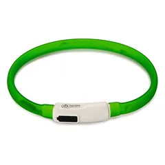 Beeztees antkaklis šunims Safety Gear Dogini USB, žalias, Ilgis: 35 cm — 2 nuotrauka