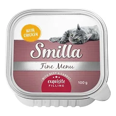 Smilla Fine Menu su gurmaniška šerdimi drėgnas maistas katėms 8 x 100 g — 5 nuotrauka