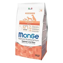 Monge adult sausas pašaras (lašiša ir ryžiai) 2,5kg