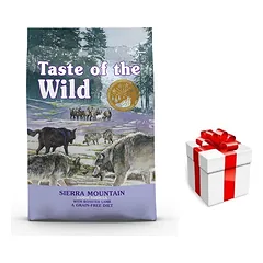 Taste of the Wild Sierra Mountain 5,6 kg + STAIGMENA ŠUNIUI
