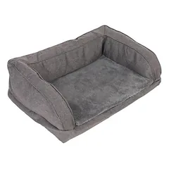 TIAKI ortopedinė sofa šunims, pilka, Dydis S: L 75 x B 50 x H 25 cm — 2 nuotrauka