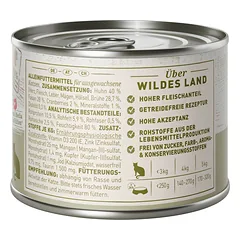 WILDES LAND Pheasant &chicken konservuotas begrūdis pašaras suaugusioms katėms su vištiena ir fazaniena, 200 g — 2 nuotrauka