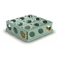 Cat toy Tricky with two balls  cm. 25 x 25 x 9 h., different colors