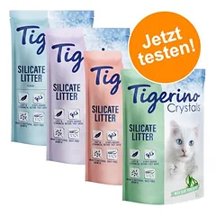 Tigerino Crystals Katzenstreu Probierpakete