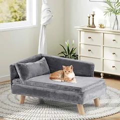 Augintinių sofa-lova, Pilka, 81 × 51 × 47 cm — 2 nuotrauka