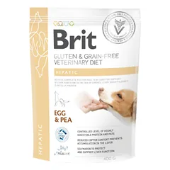 BRIT GF Veterinary Diets Dog Hepatic sauas pašaras kepenų sutrikimams, 400 g