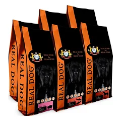 KOMP067 Real Dog 6*20kg Horse -2, Chicken XL -2, Pork -1, Salmon- 1