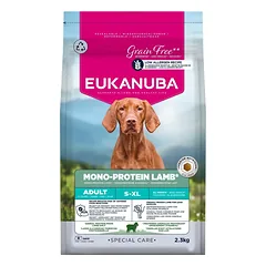 EUKANUBA Special Care Adult Mono-Protein Lamb 2,3 kg sausa maistas suaugusiems šunims, turintis šviežiai užšaldytą avieną