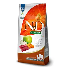 Farmina N&D Medium/Maxi su moliūgu, elniena ir obuoliu, sausas maistas šunims parduotuvėje Petz.lt