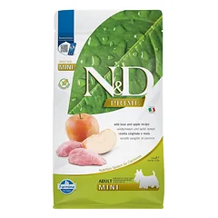 Farmina N&D Prime Mini Adult Wild Boar & Apple sausas maistas šunims