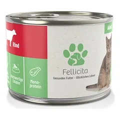 Fellicita gryna jautiena, drėgnas maistas katėms, 400 - 499 g — 2 nuotrauka