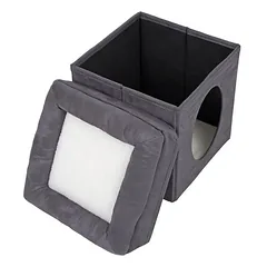 zooplus Exclusive sulankstomas kubas katėms, L 39 x B 39 x H 42 cm — 3 nuotrauka