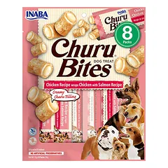 Churu Bites skanėstas šunims su vištiena ir lašiša, suktinukai, 8 vnt.