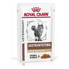 Gastrointestinal Fibre Response drėgnas pašaras katėms Royal Canin (ploni griežinėliai padaže)