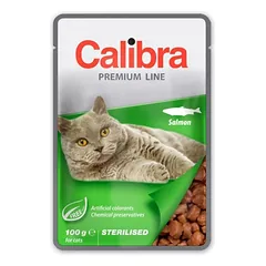 CALIBRA Cat Premium Line Sterilised Salmon 100 g su lašiša sterilizuotoms katėms nuotrauka