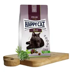Happy Cat visavertis pašaras sterilizuotoms katėms su ėriena Sterilised Weide Lamm, 1,3 kg — 2 nuotrauka