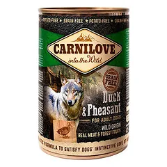 CARNILOVE Paté Made with Duck & Pheasant konservuotas pašaras šunims 400 g — 2 nuotrauka