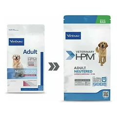 Virbac HPM Dog Adult Neutered Large & Medium veterinarinis maistas šunims 12 kg — 2 nuotrauka