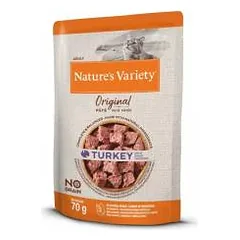 Nature's Variety Adult Turkey begrūdis, drėgnas maistas katėms, 70 g