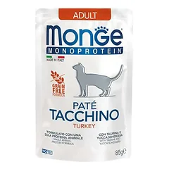 Monge Monoprotein konservai katėms su kalakutiena, 85 g