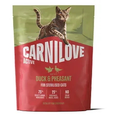 Carnilove Cat Active Sterilised su antiena ir fazanu, sausas maistas katėms 0,4 kg parduotuvėje petreon.lt