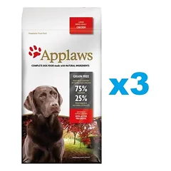 APPLAWS Adult Dog Large Breed Chicken 6 kg (3x2 kg) su vištiena suaugusiems didelių veislių šunims