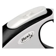 FLEXI New comfort S tape automatinis pavadėlis šunims iki 15kg, juosta 5m, juodas — 3 nuotrauka