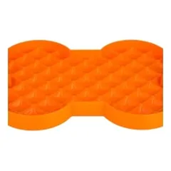 Lėto ėdimo dubenėlis LickiMat Dog Slodog, oranžinis — 2 nuotrauka