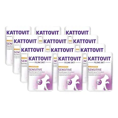 Kattovit Sensitive chicken+indica 12x85g paketėlis