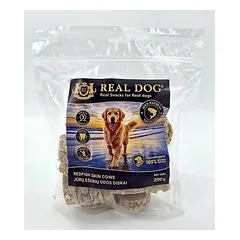 Real Dog jūros ešerio odos diskeliai, skanėstai šunims 200 g — 2 nuotrauka