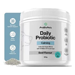 PROBIOPETS Calming Aid  probiotikai šunims, emocinei savijautai ir nusiraminimui, 100 g — 2 nuotrauka