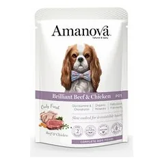 AMANOVA - Amanova Getreidefreie Hundepastete mit Rind- und Hühnerfleisch