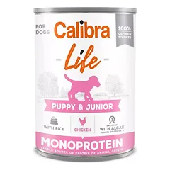 CALIBRA Dog Life Puppy&Junior Chicken with Rice 400 g su vištiena ir ryžiais šuniukams