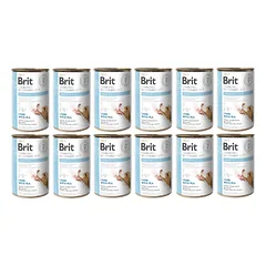 BRIT Veterinary Diet Obesity Lamb&Pea šunų ėdalas 12x400g