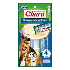 INABA Churu Chicken with tuna 4x14g vištiena su tunu šunims