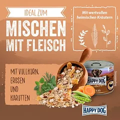 Happy Dog Premium NaturCroq dribsniai Mixer, sausas maistas šunims, 1,5 - 2,9 kg — 2 nuotrauka