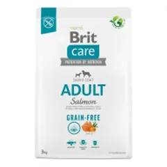 Brit Care Grain-free Adult Salmon begrūdis, sausas maistas šunims, 3 kg