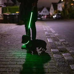Nomad Tales Spirit USB LED pavadėlis, neoninis geltonas ir pilkas, 120 cm ilgio, 25 mm pločio — 3 nuotrauka