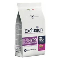 Exclusion Hypoallergenic kiaulienos ir žirnelių “S” dietinis sausas pašaras suaugusiems mažų veislių šunims su netoleravimu, 2 kg